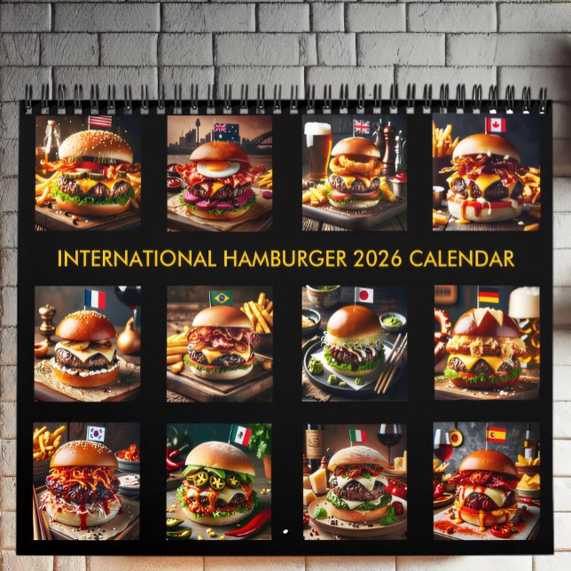 Calendario Sabor del mundo: Hamburguesas Internacionales 2026 (Subido por el creador)