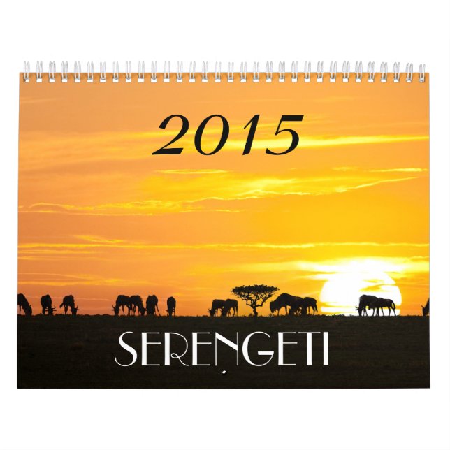 Calendario Safari africano (Tapa)