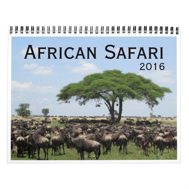 Calendario safari africano 2016 (Tapa)