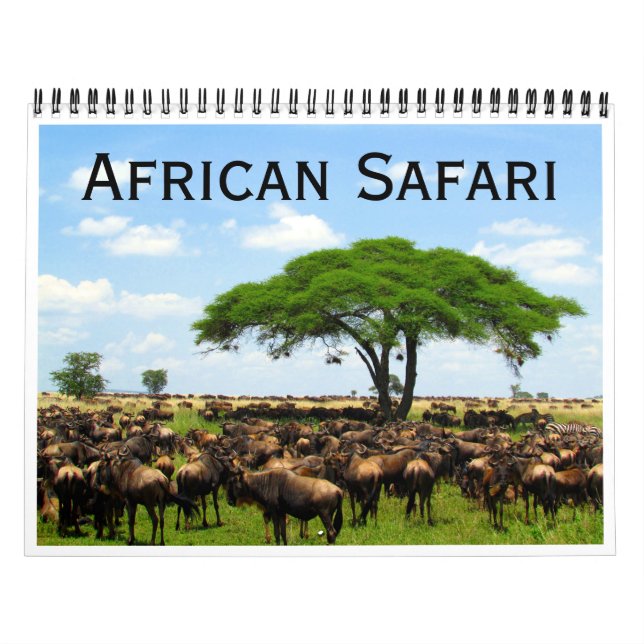 Calendario safari africano 2026 (Tapa)