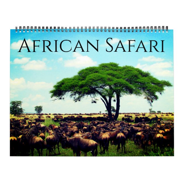 Calendario safari africano 2026 grande (Tapa)