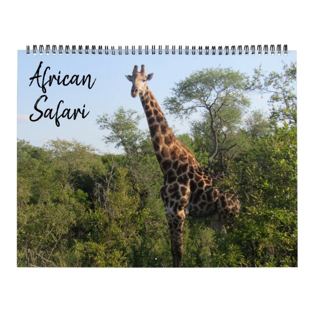 Calendario safari africano grande 2025 (Tapa)