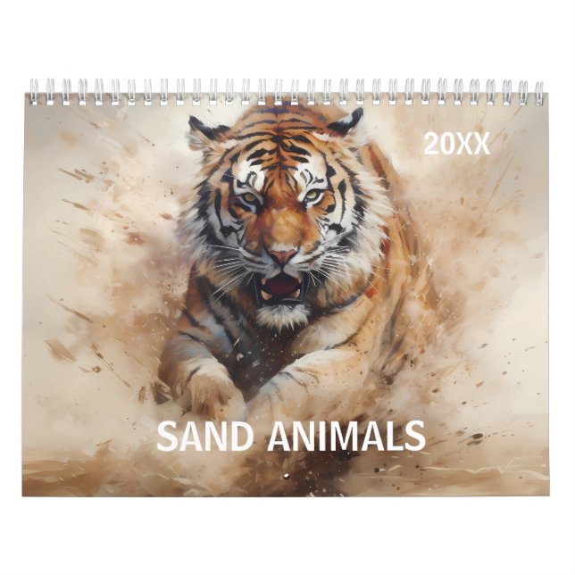 Calendario Safari de vida salvaje para animales Arte de Woodl (Tapa)