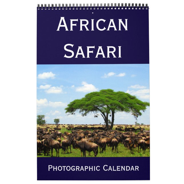 Calendario safari fotográfico africano 2025 (Tapa)