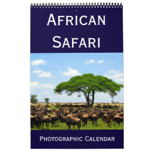 Calendario safari fotográfico africano 2026