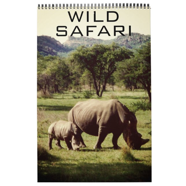 Calendario safari salvaje (Tapa)