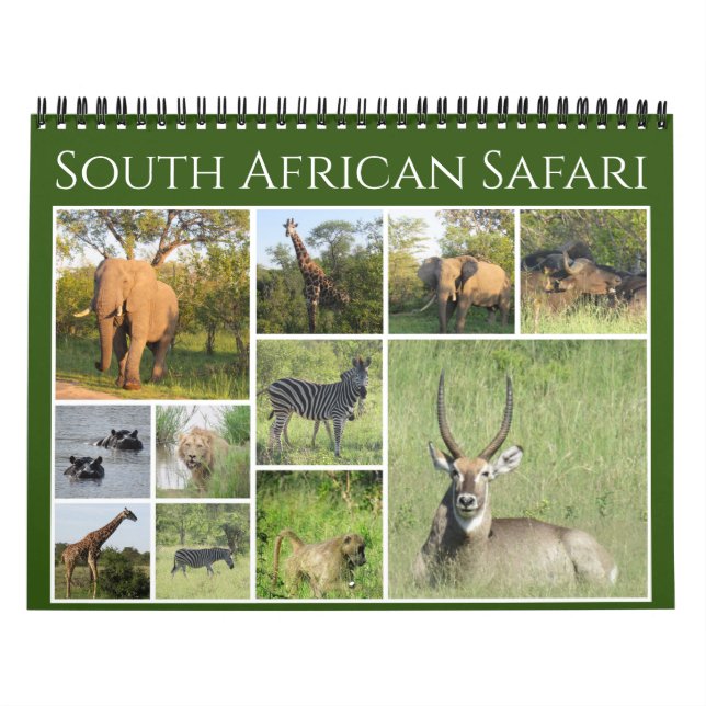 Calendario safari sudafricano 2026 (Tapa)
