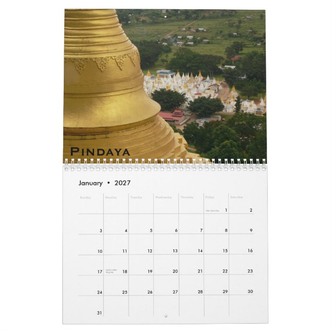 Calendario sagrado de Birmania 2010 (Jan 2027)