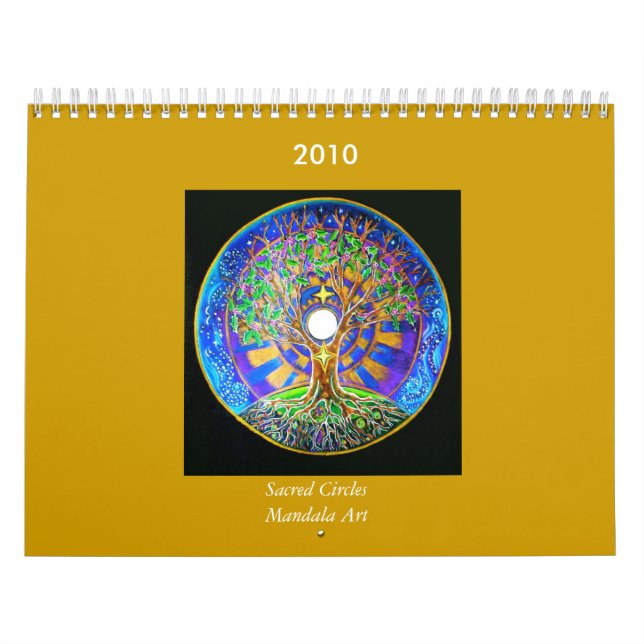 Calendario sagrado del arte de la mandala de 2014 (Tapa)