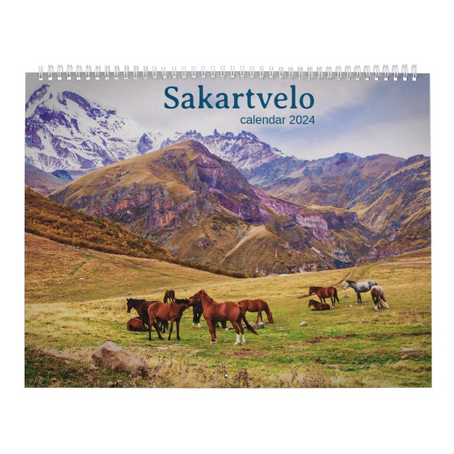 Calendario Sakartvelo Georgia (Tapa)