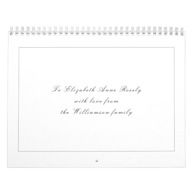 Calendario Salmo 91 Escritura Cristiana en Blanco y Negro (Tapa)