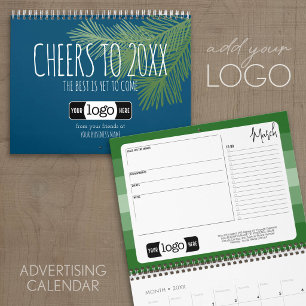 Calendario Saludo de Cheers con Logotipo - Oficina Comercial