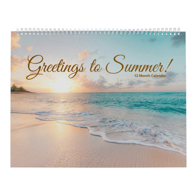 Calendario ¡Saludos al verano! (Tapa)