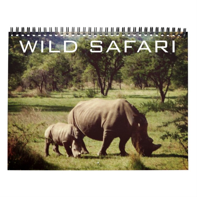 Calendario salvaje safari 2026 (Tapa)
