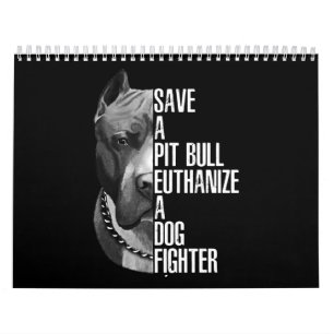 Calendario Salvemos a Pitbull eutanizando a un perro