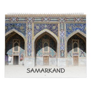 Calendario Samarcanda, Uzbekistán, 12 meses
