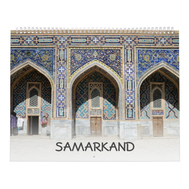 Calendario Samarcanda, Uzbekistán, 12 meses (Tapa)