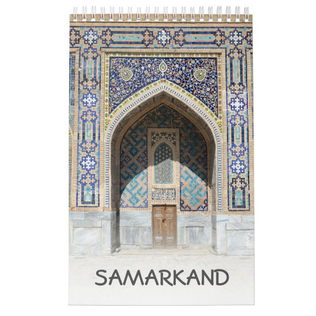 Calendario Samarcanda, Uzbekistán, 12 meses (Tapa)