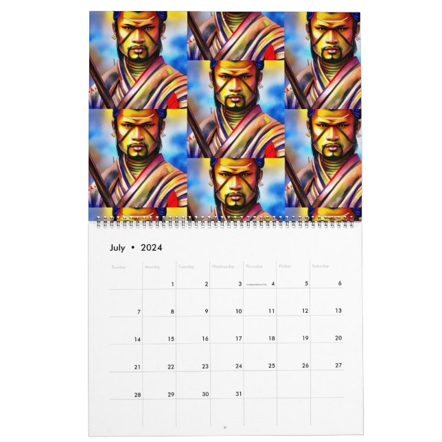 Calendario Samurai Bushido (Jul 2024)