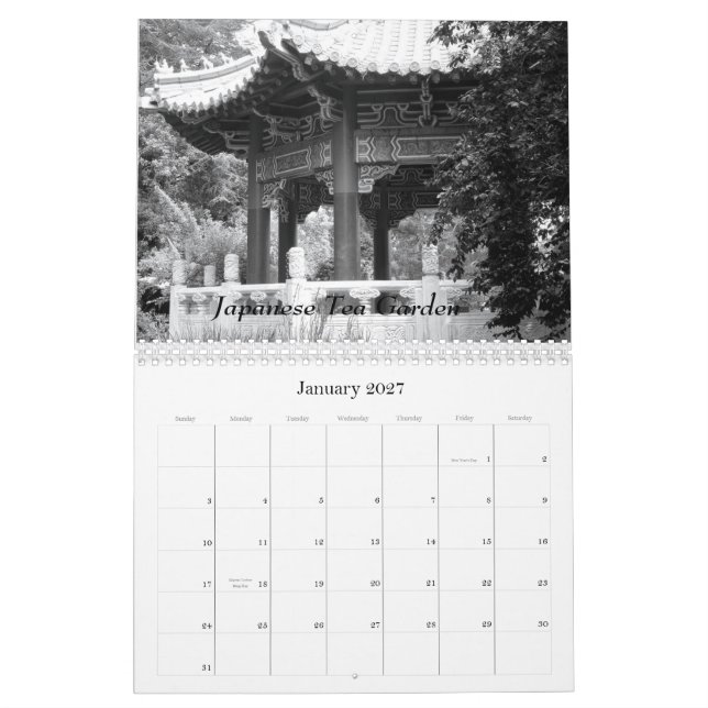 Calendario San Francisco, 2da versión 2008 (Jan 2027)