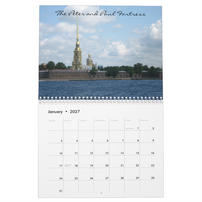 Calendario San Petersburgo (Jan 2027)
