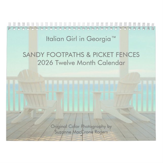 Calendario Sandy Footpaths & Picket Fences - 2026 Calendar (Tapa)
