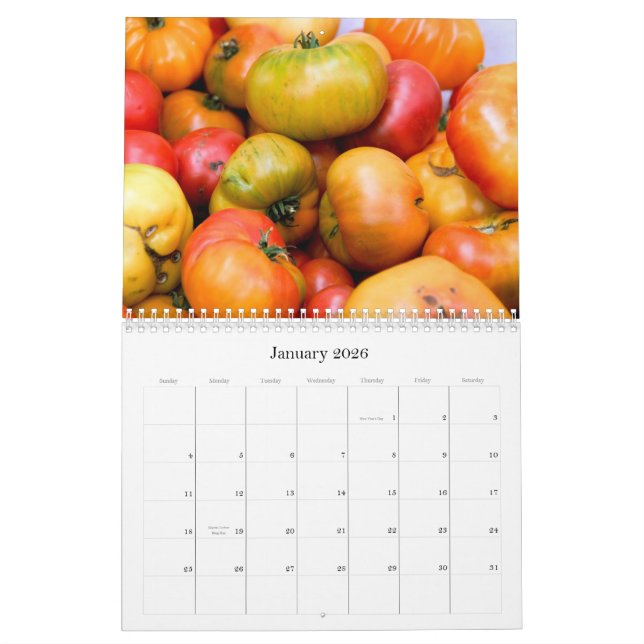 Calendario sano de la comida 2011 (Jan 2026)