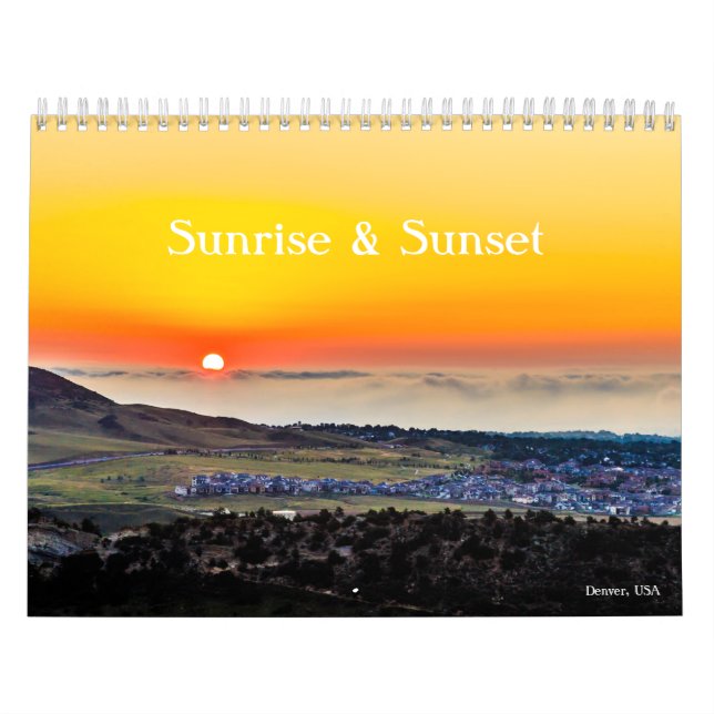 Calendario Sanrise and Sunset (Tapa)