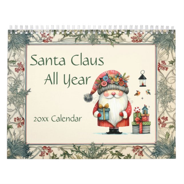 Calendario Santa Claus todo el año (Tapa)
