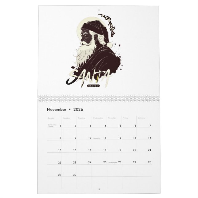 Calendario Santa Claus y la magia de los Navidades (Nov 2026)