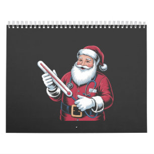 Calendario Santa Enfermera Navidad Enfermera Trabajadora de l