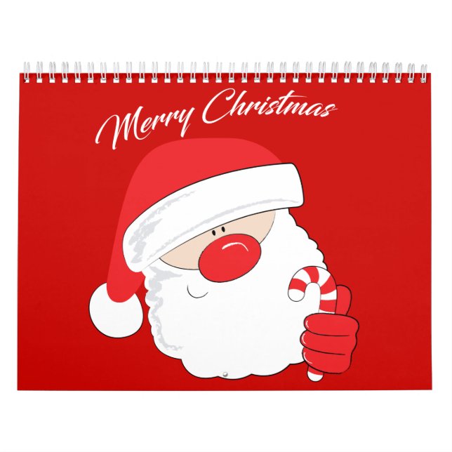Calendario Santa Face - texto blanco. (Tapa)