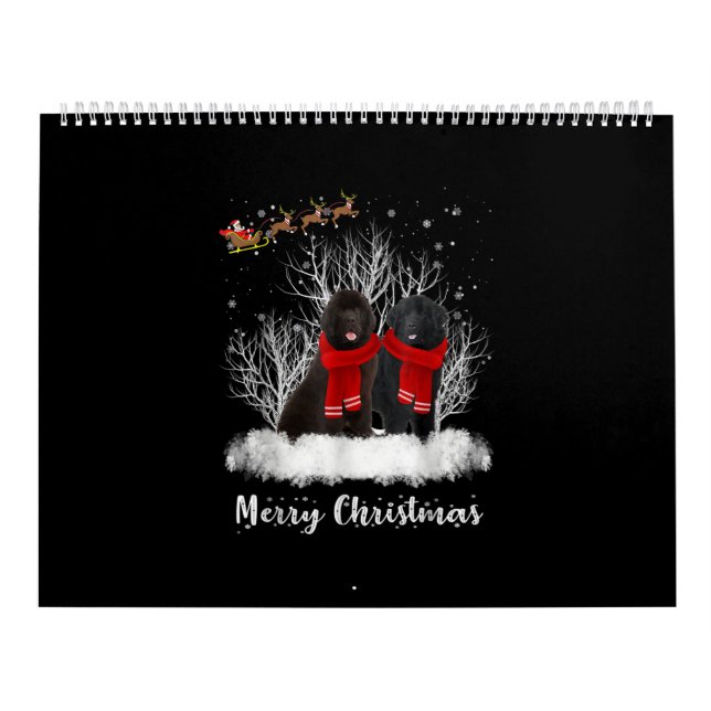 Calendario Santa Terranova Pareja Feliz Regalo de Perro de Na (Tapa)