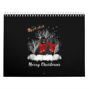 Calendario Santa Terranova Pareja Feliz Regalo de Perro de Na