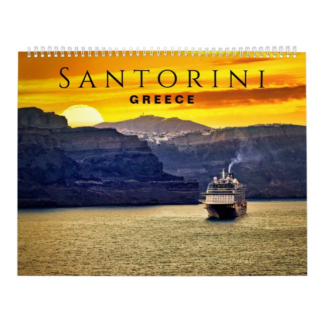 Calendario Santorini, Grecia (Tapa)