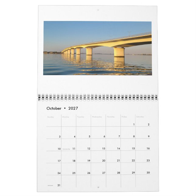 Calendario Sarasota 2024 (Oct 2027)