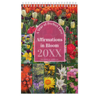 Calendario Say It Daily Affirmations in Bloom 12-months