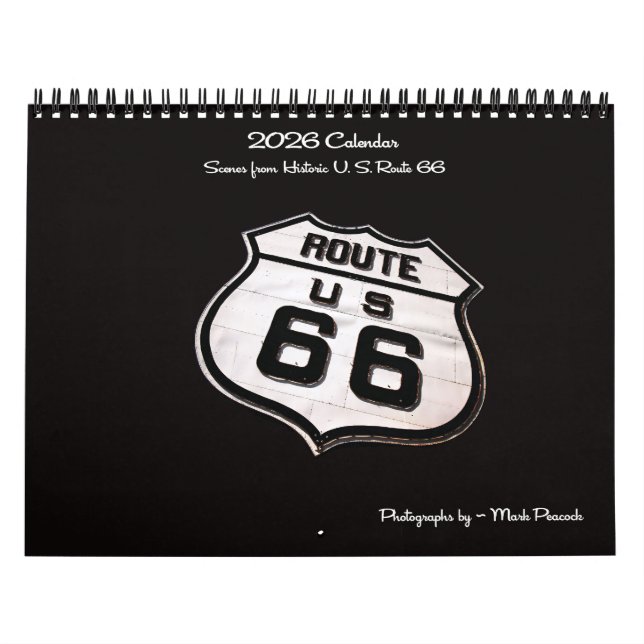 Calendario Scenes from Historic Route 66 (Tapa)