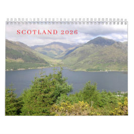 Calendario Scotland 2026 calendar