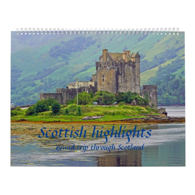 Calendario Scottish highlights round trip through Scotland (Tapa)