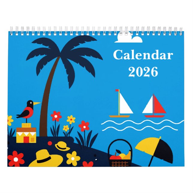 Calendario Sea and beach (Tapa)