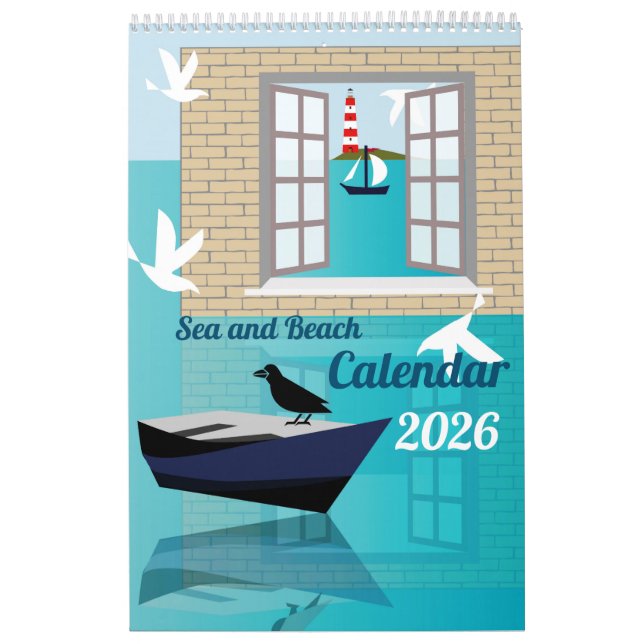 Calendario Sea and Beach Calendar (Tapa)