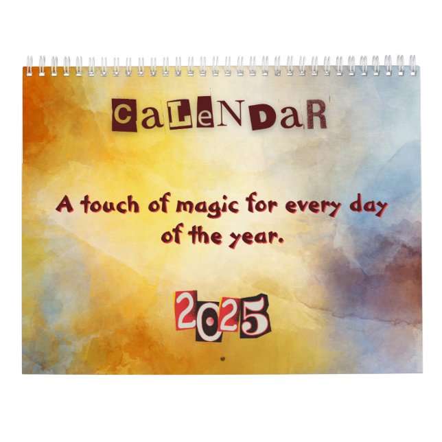 Calendario Seasonal Calendar with Artwork 2025  (Reverso)