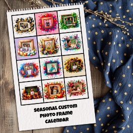 Calendario Seasonal Custom Photo Frame Calendar