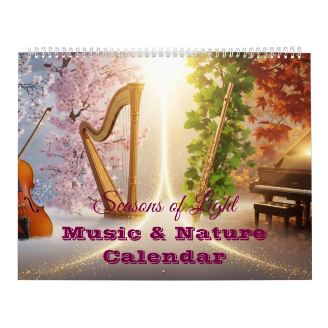 Calendario Seasons of Light – Music & Nature (Tapa)