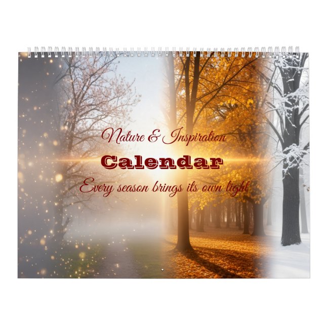 Calendario Seasons of Light – Nature & Inspiration 2025 Wall  (Tapa)