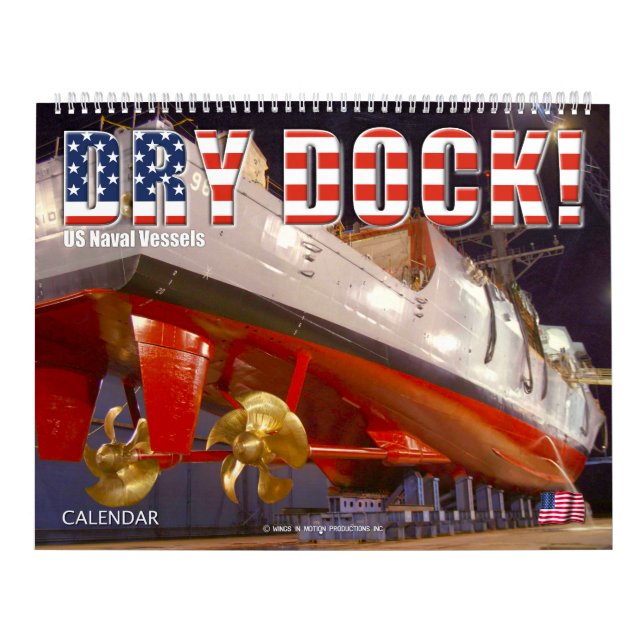 Calendario ¡SECO DOCK! - Buques navales estadounidenses (Tapa)