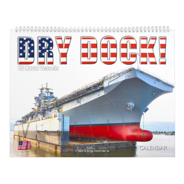 Calendario ¡SECO DOCK! - Buques navales estadounidenses (Tapa)