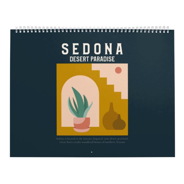 Calendario SEDONA Desert Paradice (Tapa)