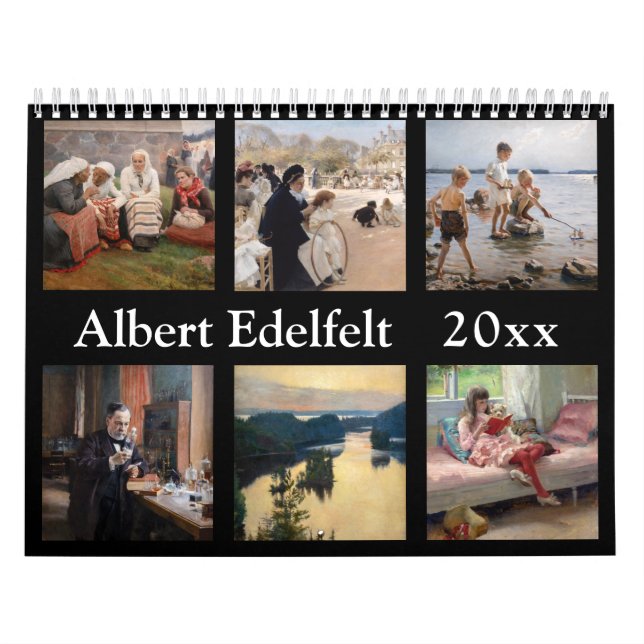 Calendario Selección de Maestros de Albert Edelfelt (Tapa)